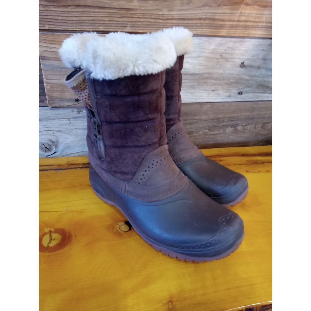 Womens Northface icepick boots sz 7 faux fur shellista III pac boot - Picture 12 of 12